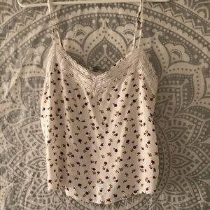 hollister floral tank
